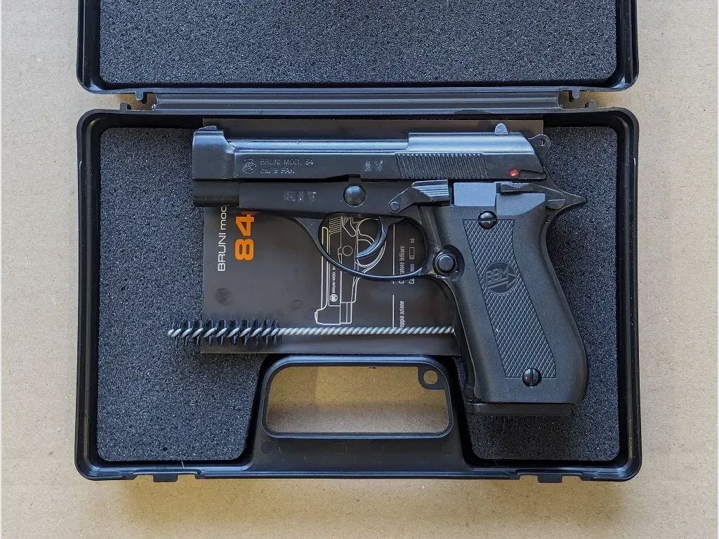 BRUNI 84 9mm P.A.K. – Beretta 84F Nachbau - Envío a toda la UE