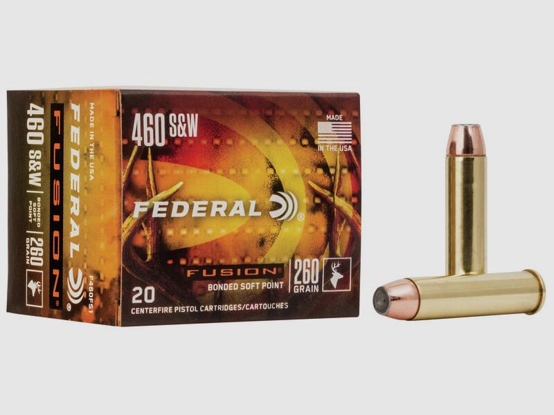 Federal Fusion .460 S&W 260GR SP 20 cartridges