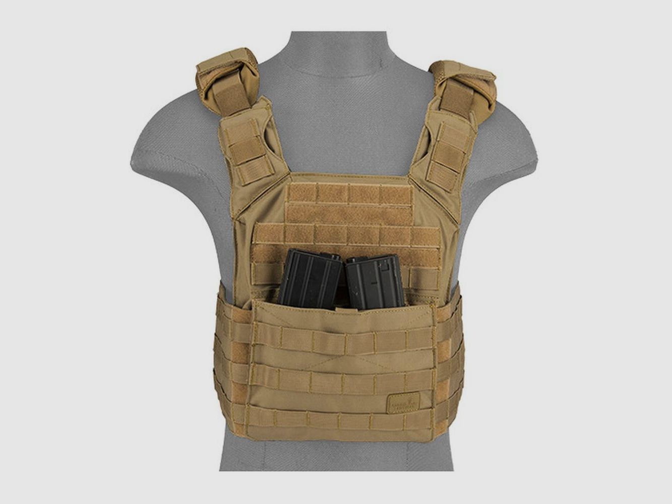 Plattenträger Gilet Lancer Tactical SPAC OD 1000D - Widerstandsfähig und Modular - Schutz und Komfort im Gelände, Bild 1 von 5