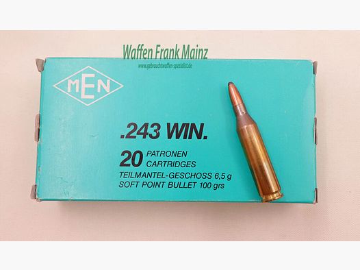 MEN-Metallwerke Elisenhütte Büchsenpatronen .243Win