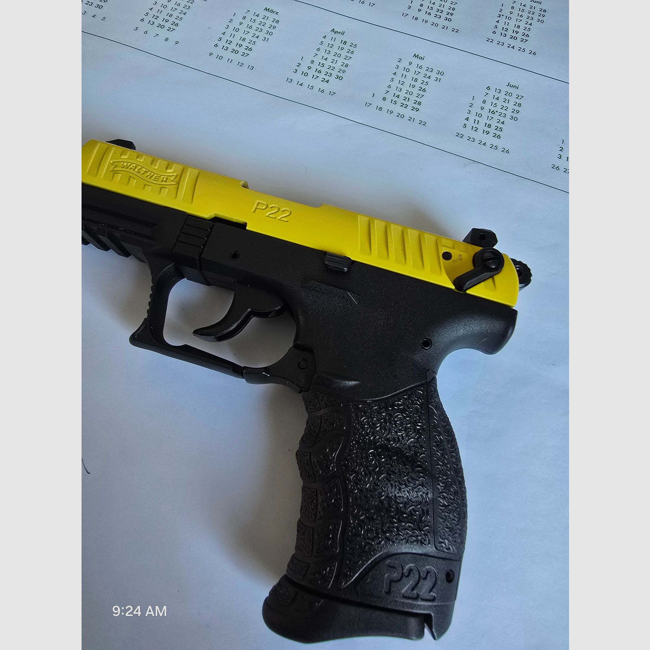 Walther P22Q Black/Yellow Sondermodell