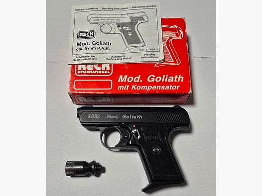Selten Reck Goliath Schreckschuss 9mm PAK Taschenpistole