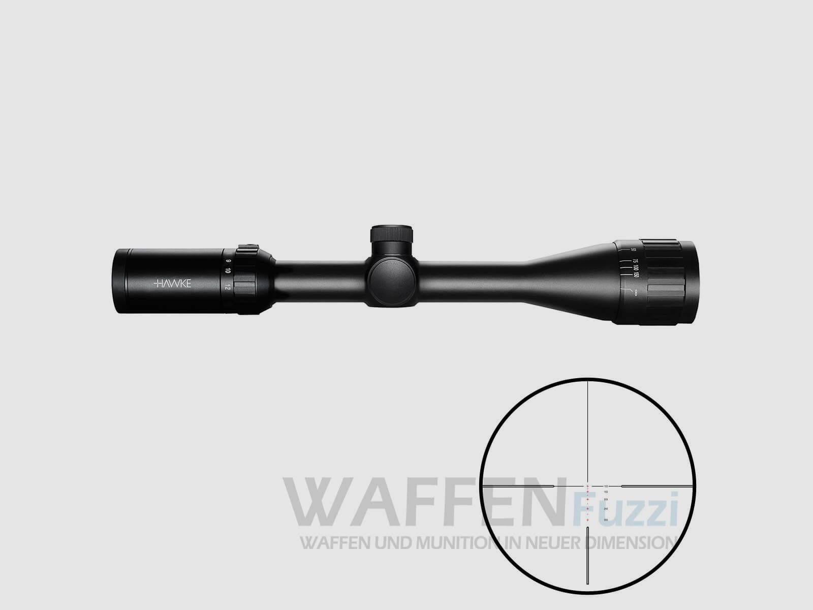 Hawke Vantage IR 4-12×40AO RIMFIRE .22 WMR Rot / Grün Leuchtabsehen