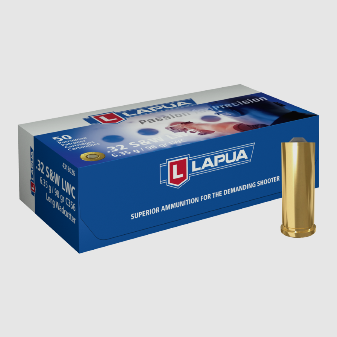 Lapua .32S&W long, 98gr VE 50