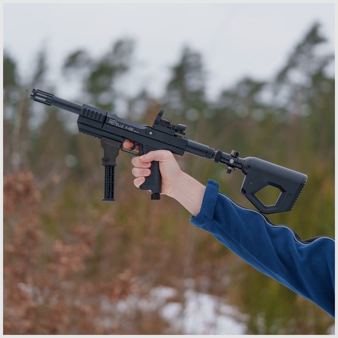 Pistelle X‑68 Performance LONG Bundle – 0,16L (9ci) Tank 1100 PSI