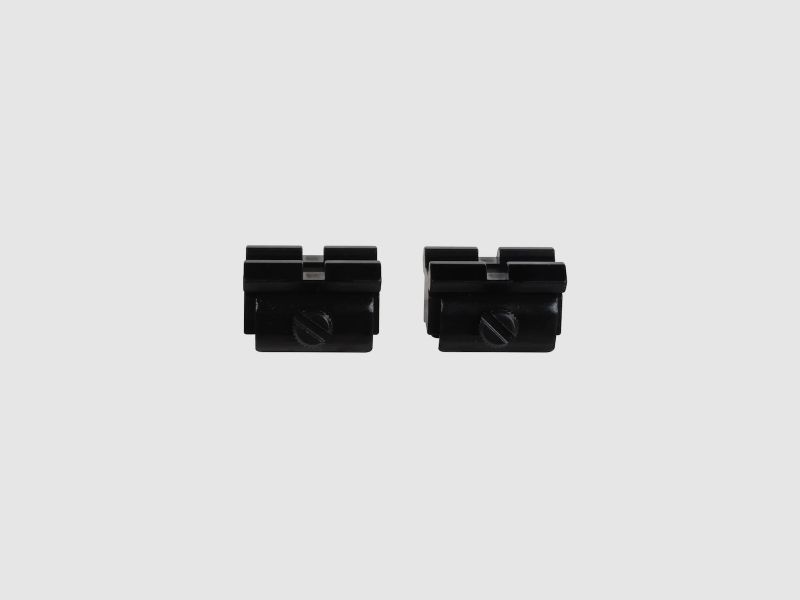 Weaver T-22 2-Piece Adapter Base 3/8" Grooves to Weaver-Style Base matt schwarz 2-tlg.