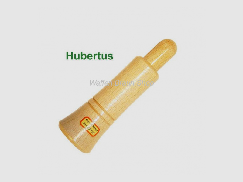 HUBERTUS Eichelhäherlocker aus poliertem Holz. 8,5 cm lang