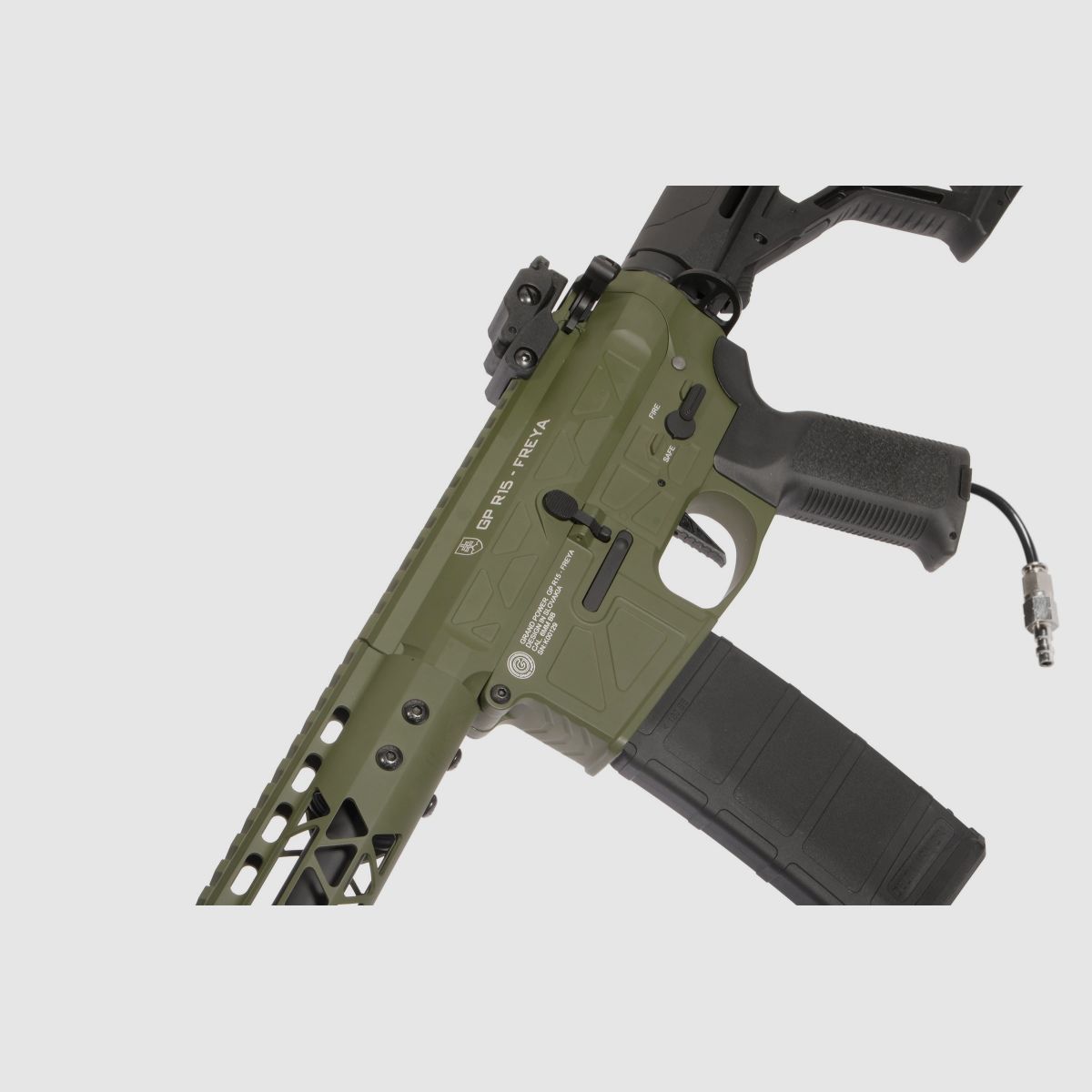 GP R15 FREYA Skeleton 13" gen.2 Mlok FREYA ALPHA Oliv HPA Softair Gewehr Frei ab 18 Jahren | Delta Armory