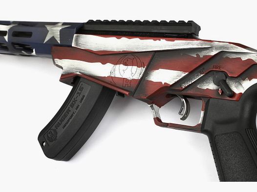 Ruger Precision Rimfire American Flag Cerakote