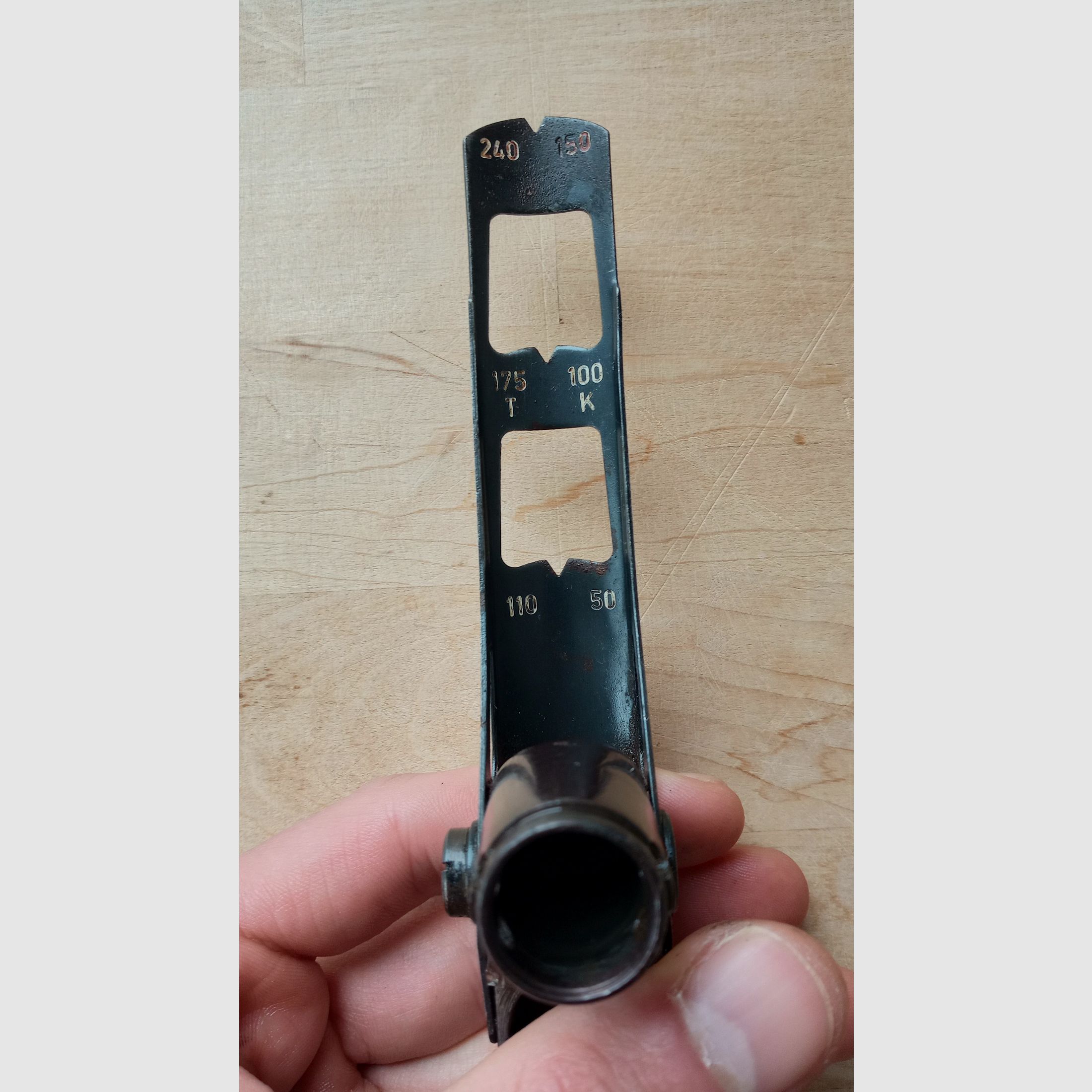 Original Zastava M70 Granatwerfer Visier / Yugo AK Gasblock / Mechanisch einwandfrei, aber Brünierung weitestgehend runter, Bild 8 von 9