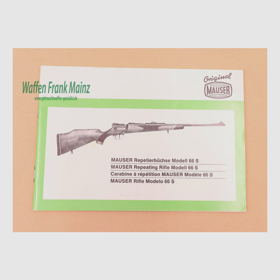 Mauser - Oberndorf Mode d'emploi Mod. 66 S