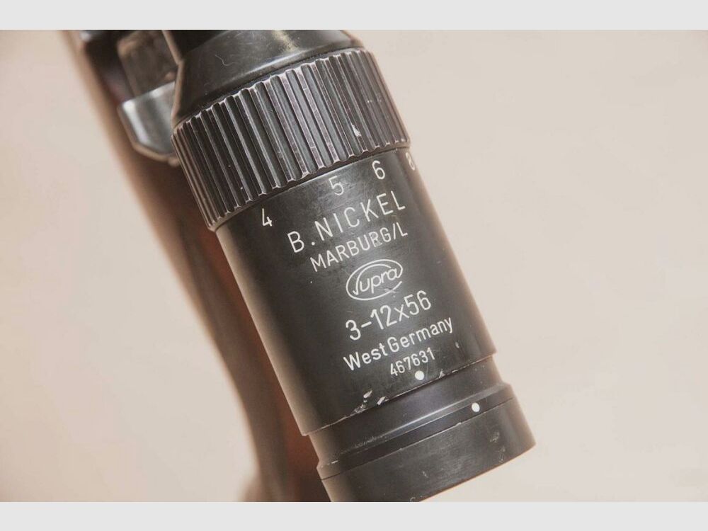 Mauser System 98 Parker Hale with scope Nickel Marburg 3-12x56 illuminated reticle 4