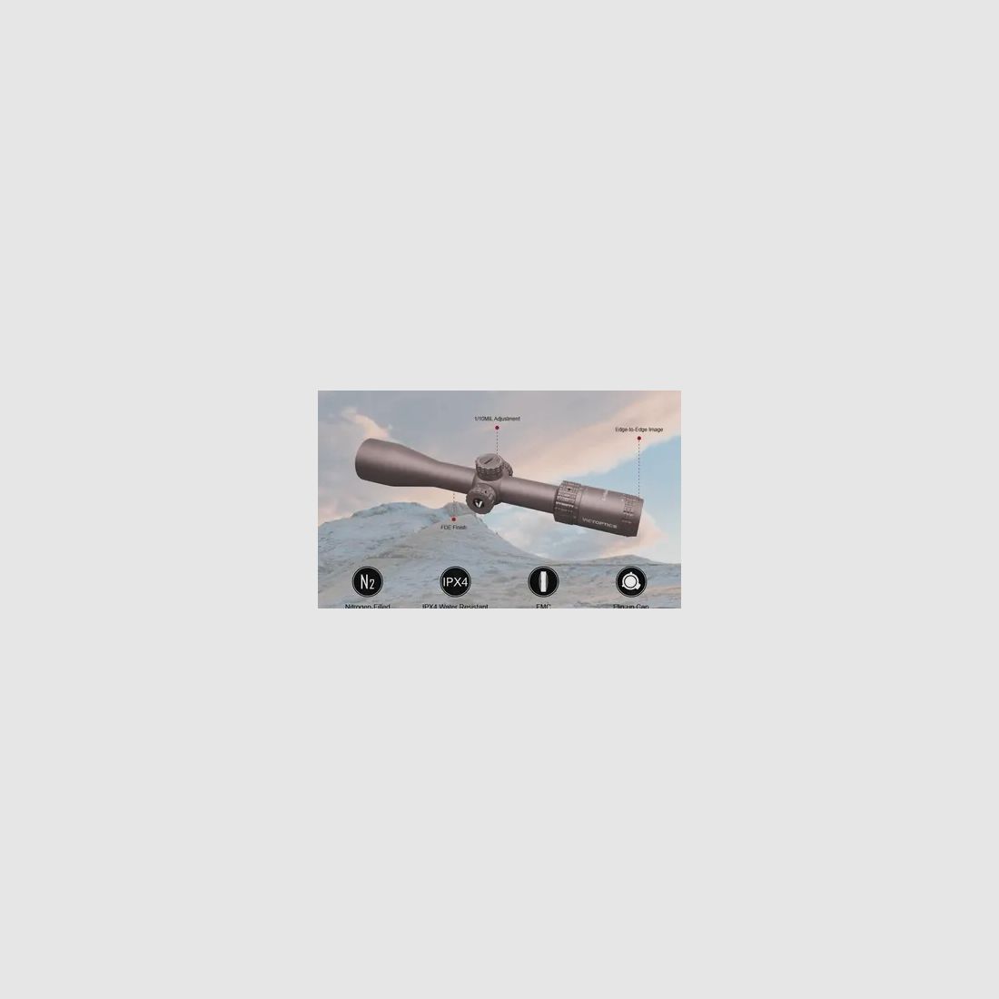 Lunette de visée VictOptics S4 4-16x44 MDL | Coyote FDE, image 17 sur 30