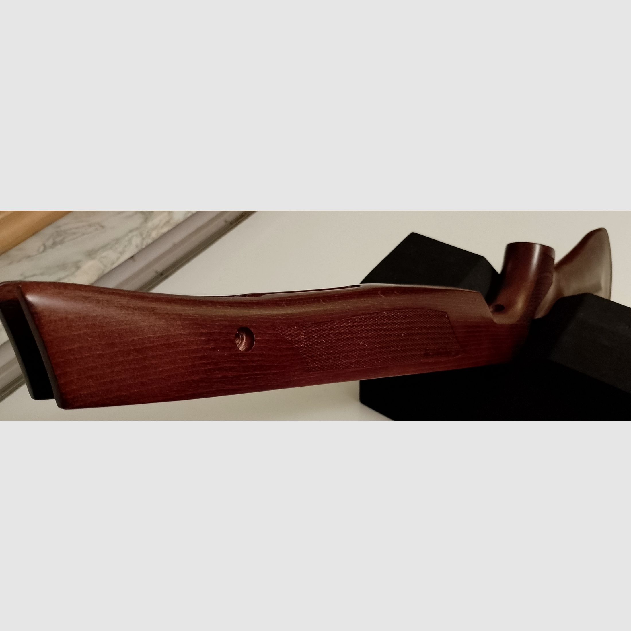 Wechselschaft für Luftgewehr Weihrauch HW77 - HW97neues Modell mit Backe Fischhaut und Gummischaftkappe, Bild 9 von 13