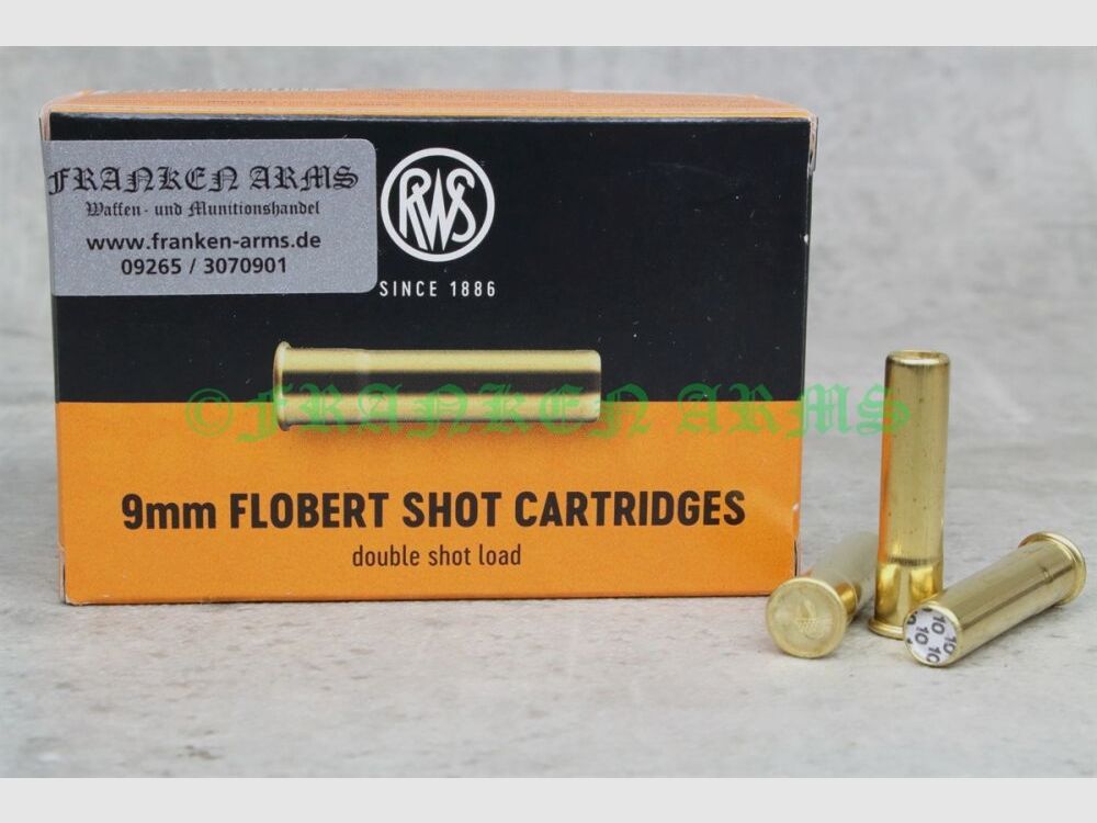 RWS 9mm Flobert Doppelschrot 50Stück Staffelpreise