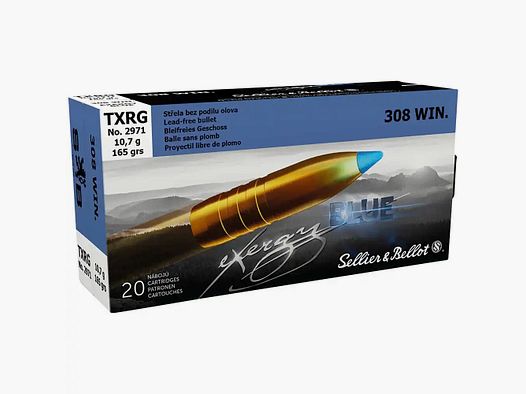 Sellier & Bellot	 165grs TXRG Blue 20STK .308Win