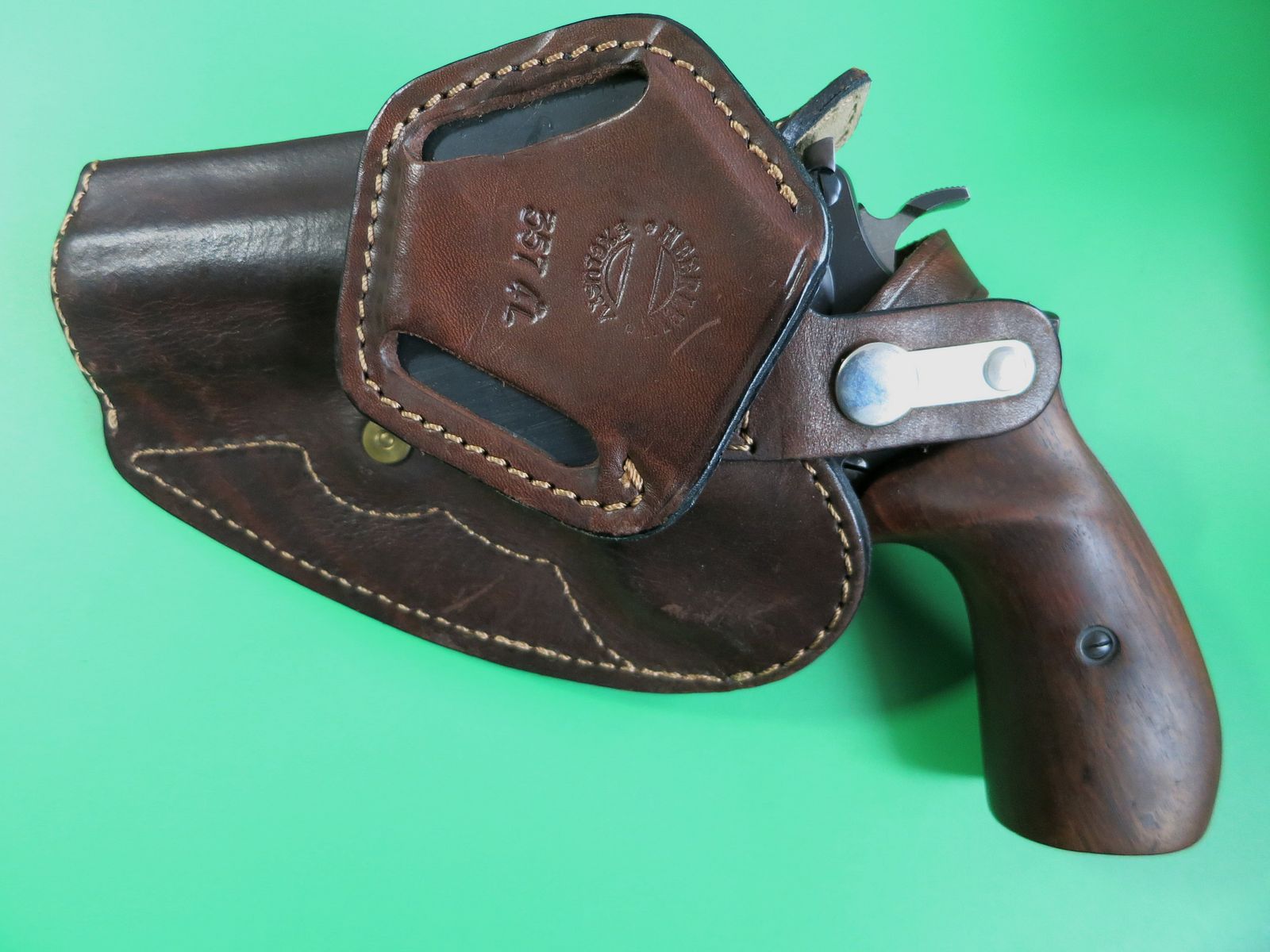 The best! Heerlein exclusive belt holster, .357 Magnum, 4", e.g. for Korth "Profi
