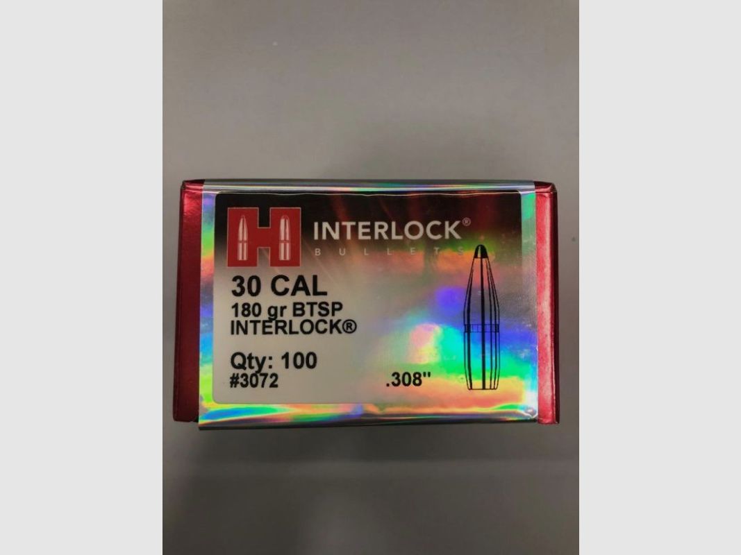 HORNADY Balas .30 GR 180 BTSP, imagen 1 de 2