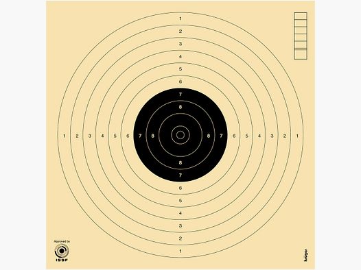Krüger Druck + Verlag Air pistol target 10 m – 1,000 pieces