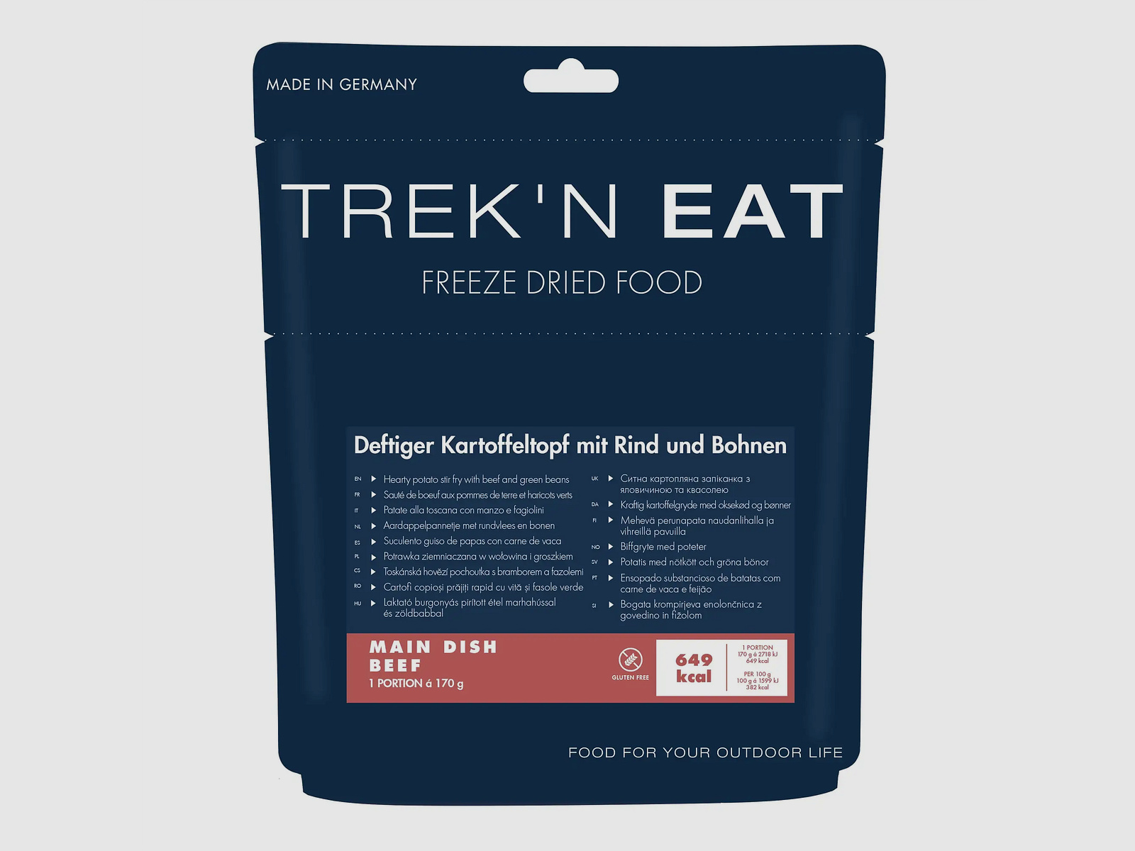 Trek'n Eat Hearty Potato Stew with Beef and Beans