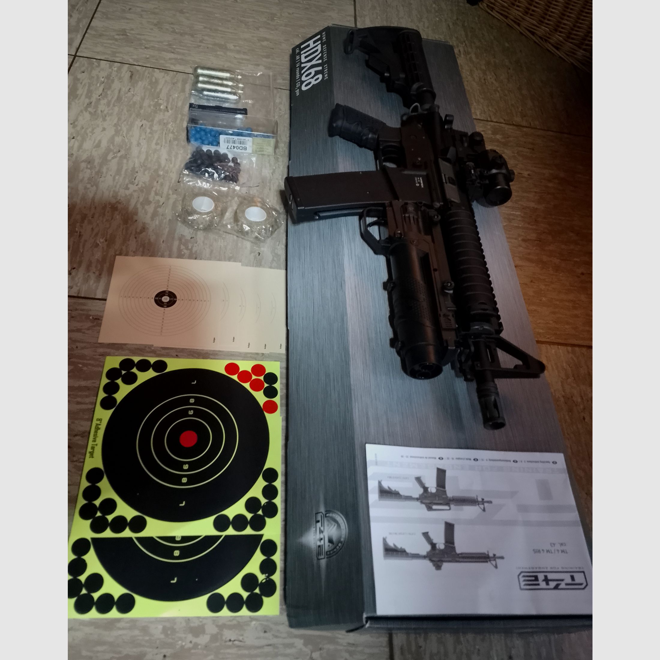 T4E t4m RIS co2 air rifle Ram Home Defense assault rifle as new cal .43 paintball marker