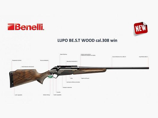 BENELLI LUPO BE.S.T wood cal.308 win