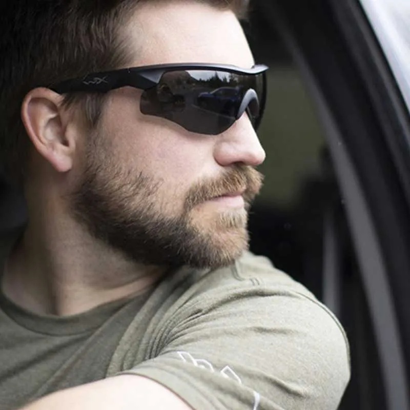 Wiley X ROGUE COMM Lunettes Grey/Clear/Rust Matte Black Frame - 2852, image 3 sur 3