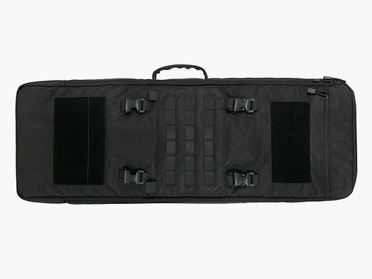 90cm Rifle Bag TRAVEL with Buckle Up Front Panel - Black [8FIELDS]