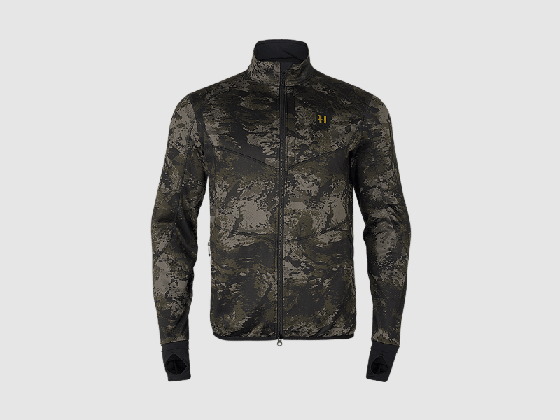 Härkila Noctyx Camo Full Zip Fleece Sweatshirt AXIS MSP Black XL