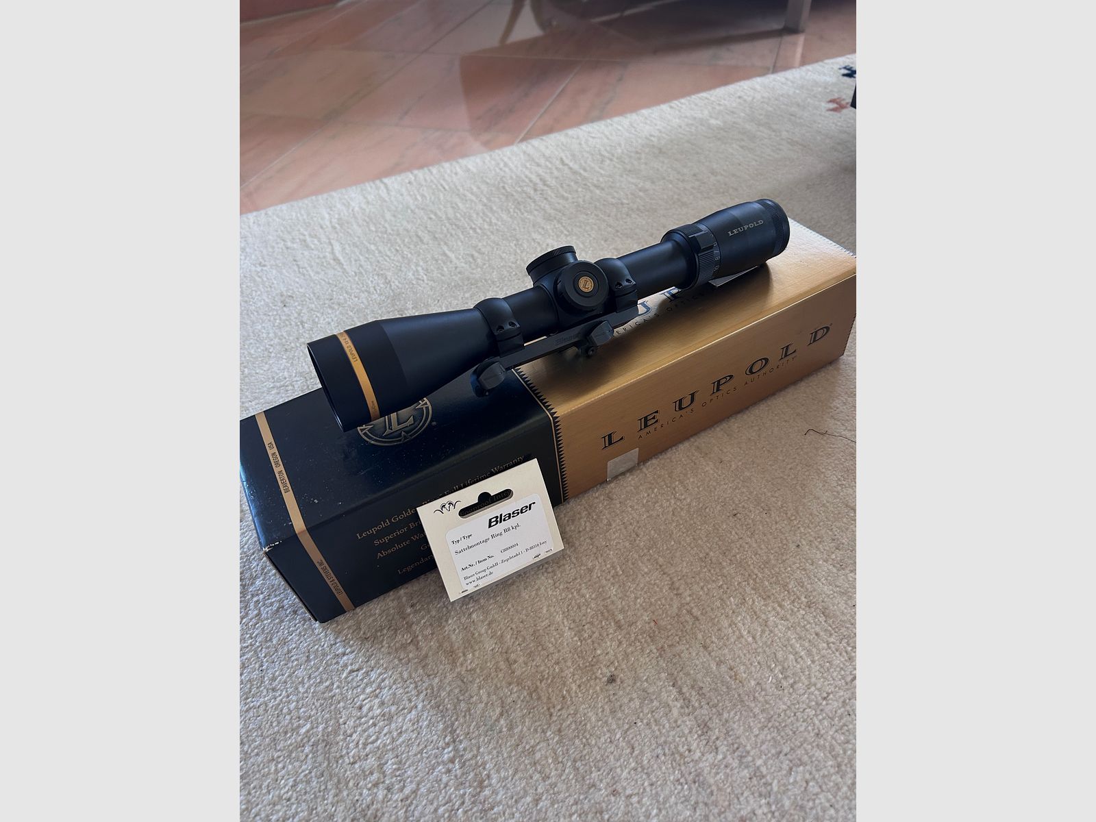 Leupold VX6 2-12x42mm Iluminado Alemán #4 Punto incluyendo BLASER Sattermontage