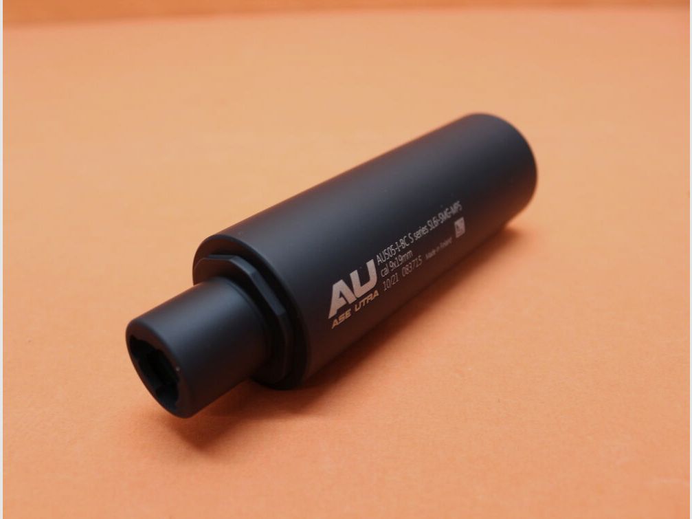 ASE Utra silencer 9mm ASE Utra SL6i BC Black Cerakote (AU505-I-BC S Series) 3-Lug Type H&K HK MP5/MKE T94