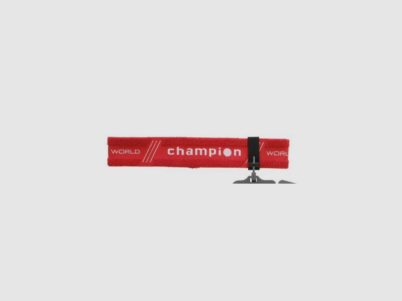 Gehmann hoofdband rood 30mm breed, afdekkap wit