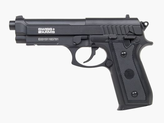 Swiss Arms SA92 Schwarz 4,5mm BB - Druckluft Co2 Non BlowBack