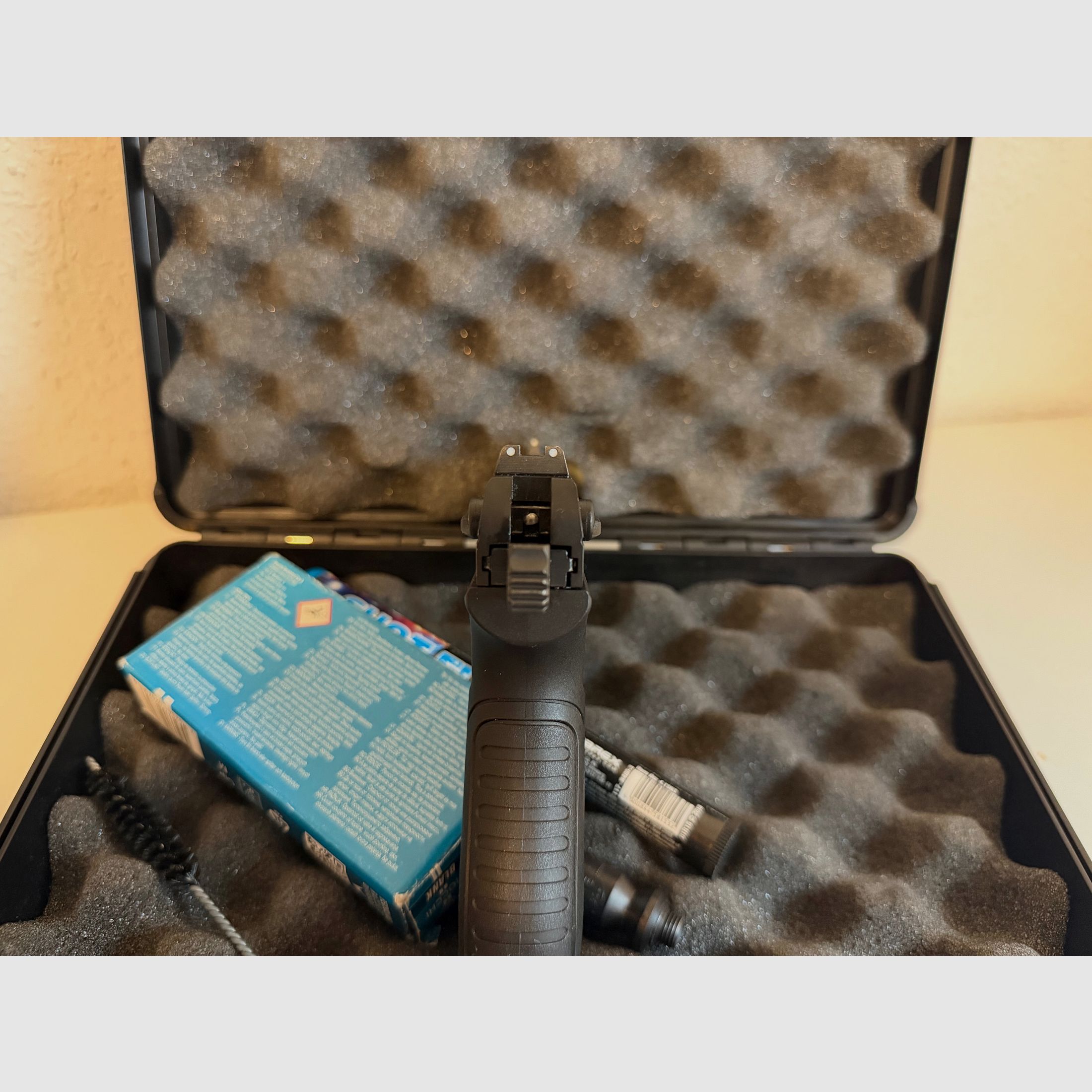 Pistola de gas de alarma Walther PK 380 con cierre de acero y set