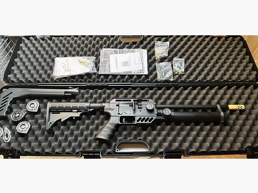 FX Dreamline Tactical Compact Luftgewehr 7,5 Joule , Kal. 4,5 (.177) inkl. 3 Mag und Compact Schulterstütze