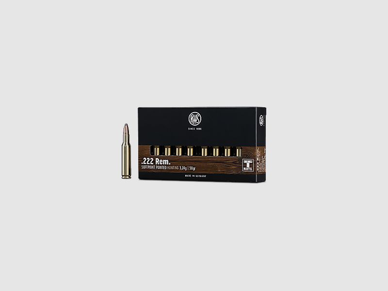 RWS Kugelpatronen 5,6x50R Mag TMS 20 Stk 3,24g/50grs
