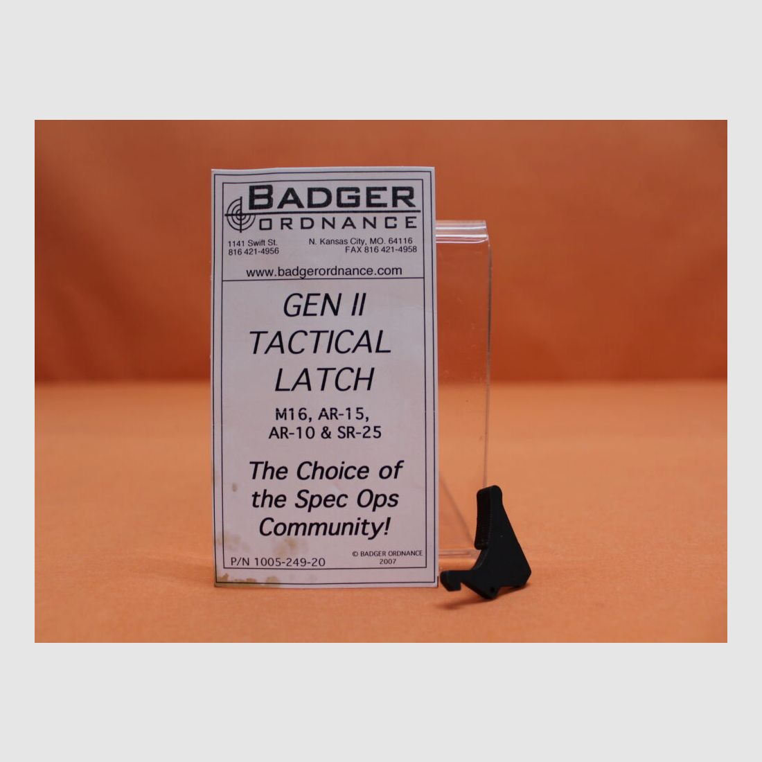 Badger Ordnance AR-15: Charging Handle Latch Tactical BO Gen.II (1005-249-20) Klinke für Spannschieber