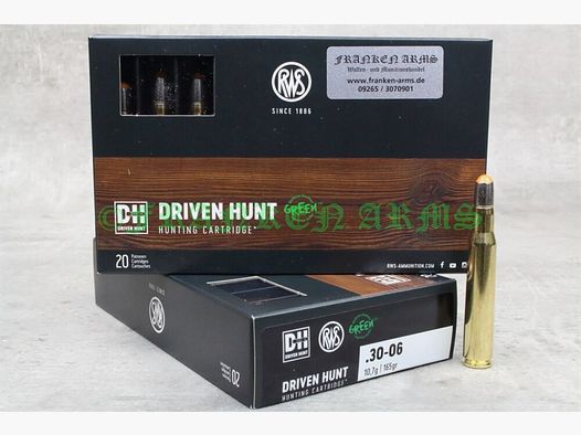 RWS DRIVEN HUNT .30-06 Spr. 165gr. 10,7g 20 Stück Staffelpreise