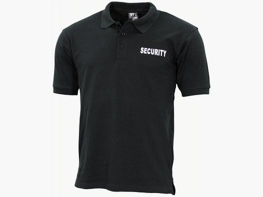 Poloshirt Security bedruckt