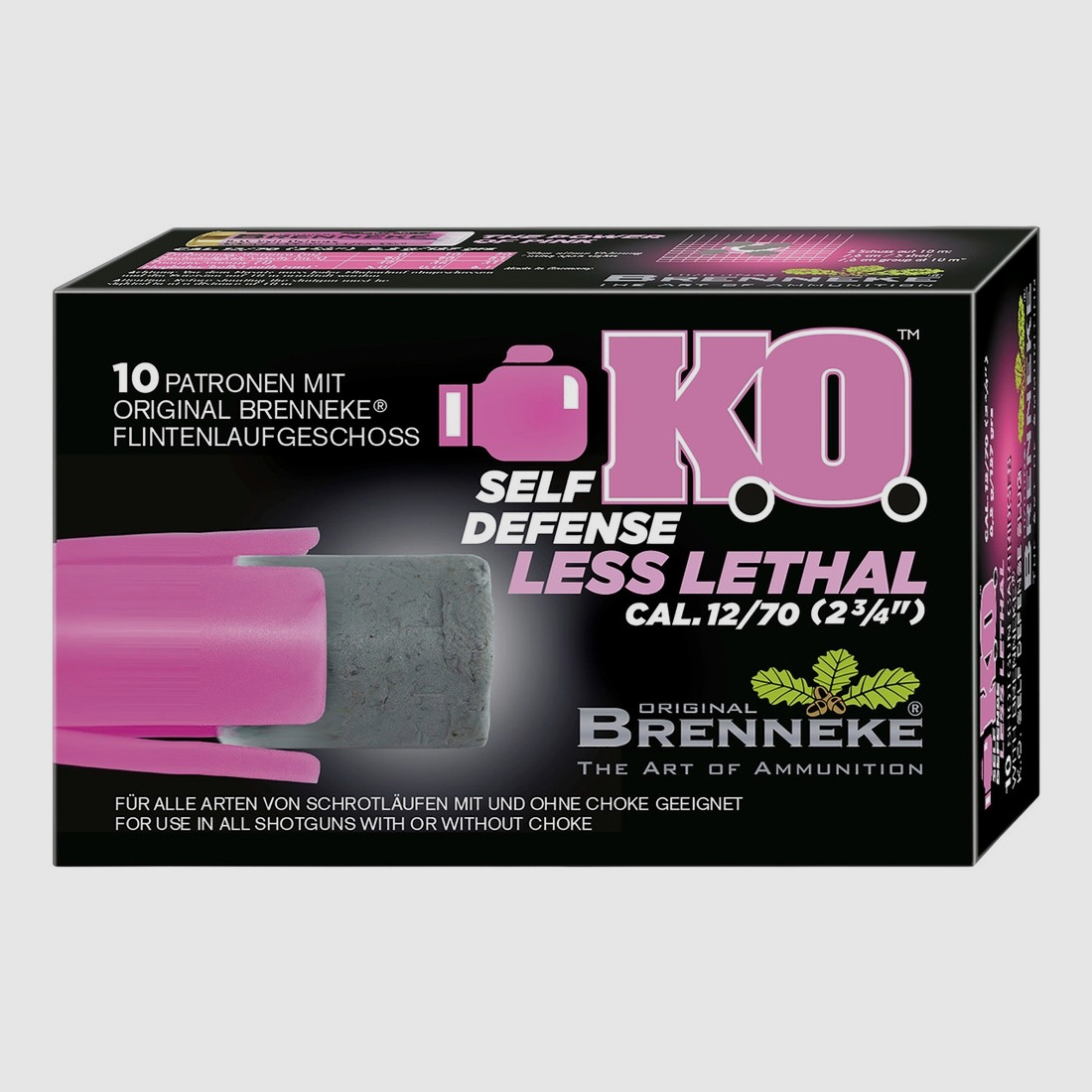 12/70 KO Auto-défense 9,1g/140grs.