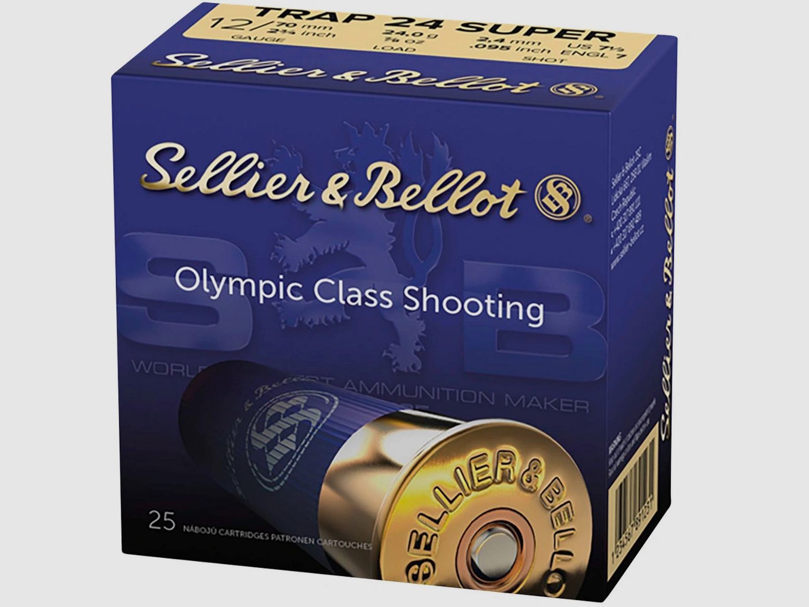 Sellier & Bellot 107475 12/70 Super Trap 2.4mm 24g trap ammunition