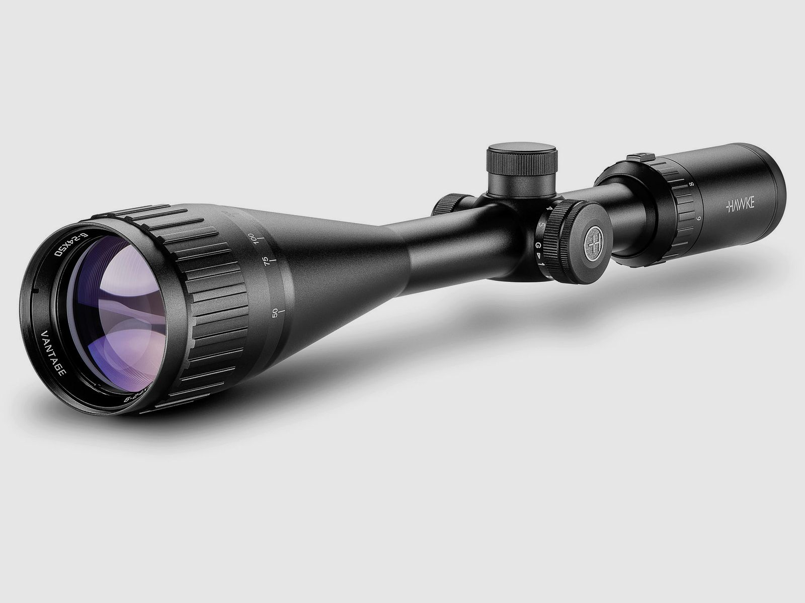 Hawke Vantage IR 6–24x50 AO MilDot IR, Kaliber || Zielfernrohr