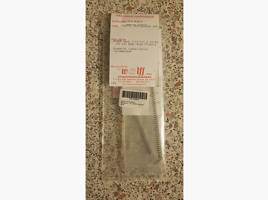 Ruger Mk 1 2 3 & 22/45 Federn 