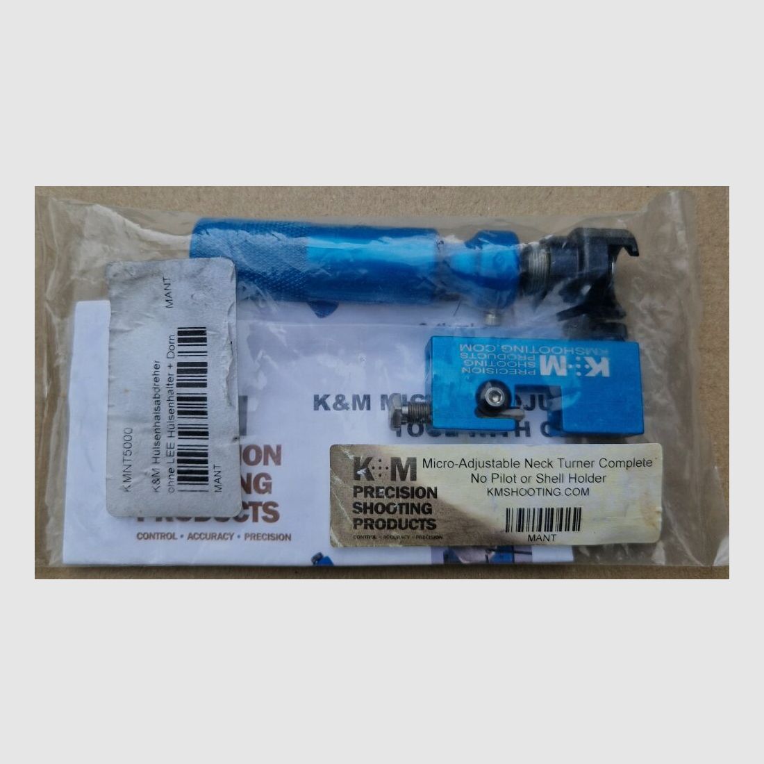 K+M Precision Shooting Products Torno de Cuello de Casquillo Ajustable de Precisión