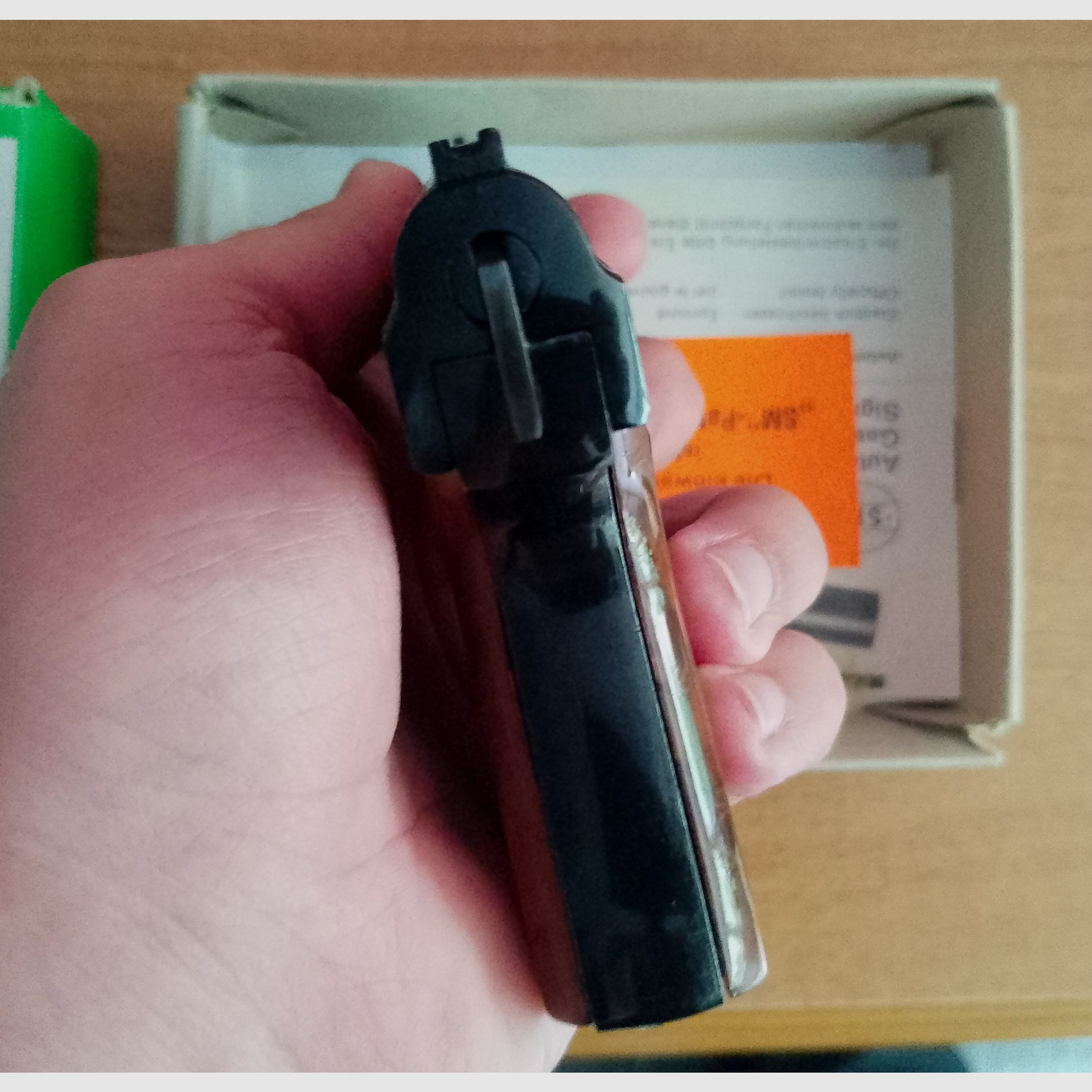 Alte Rhöner SM 15 Kal. 8 mm Knall im PTB 83/2 mit Verpackung!, Bild 4 von 8