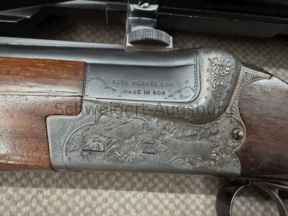 Merkel 211 combination gun 6.5x57R; 16/70