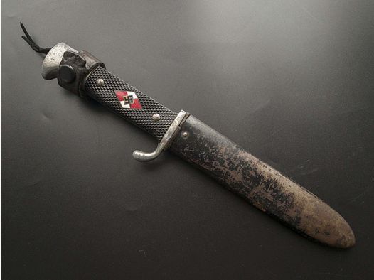 Original travel knife HJ with motto from Wk2 (RZM M7/66 1939)