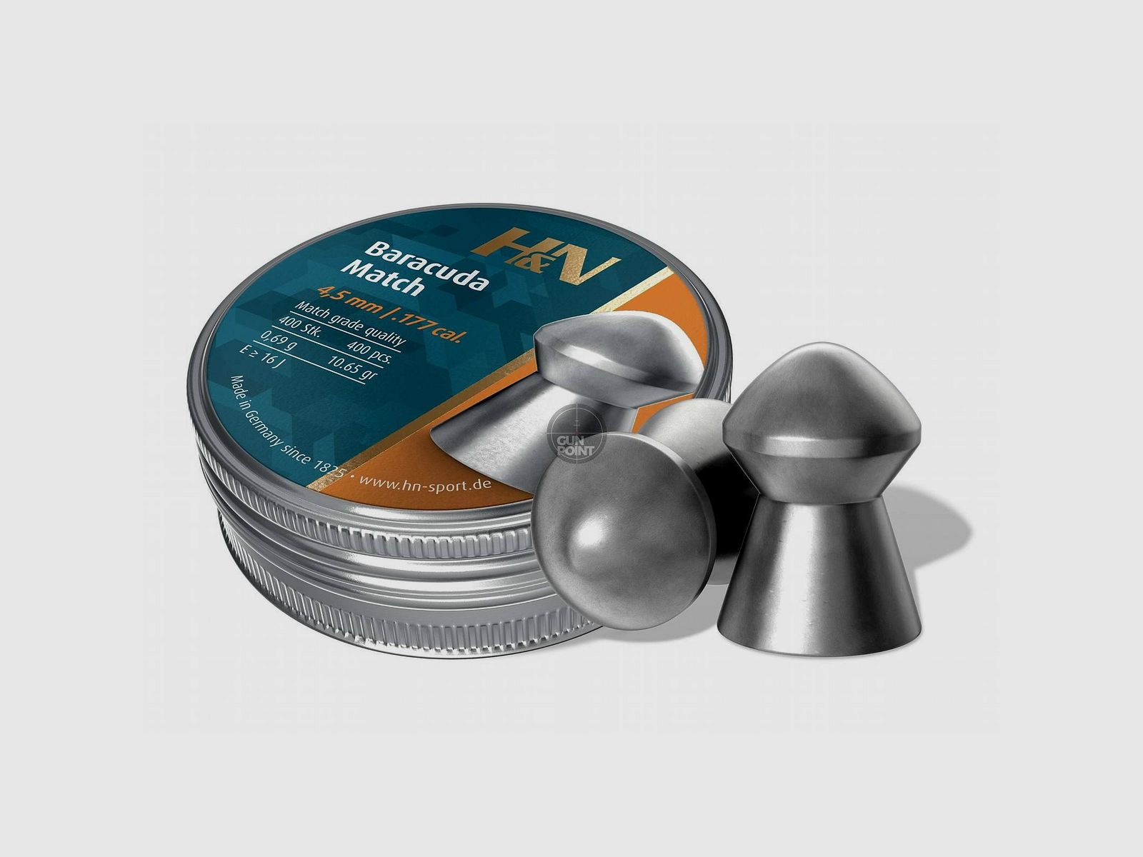 H&N Baracuda Match - 4,51 mm / .177 cal. - 400 Stck