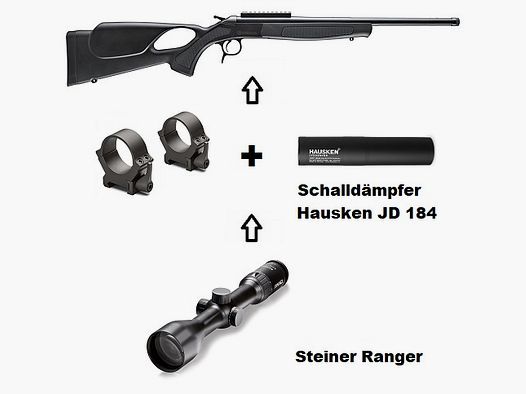 Bergara BA13 TD + Steiner Ranger 2,5-10x50 + Schalld. Hausken + ... / Komplettpaket