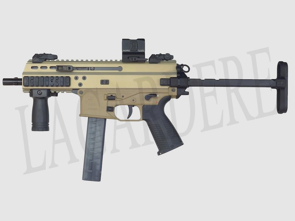 B&T APC9 PRO RETRAKTABLESCHAFT TAN (SEMI-AUTOMATISCHES STURMGEWEHR)